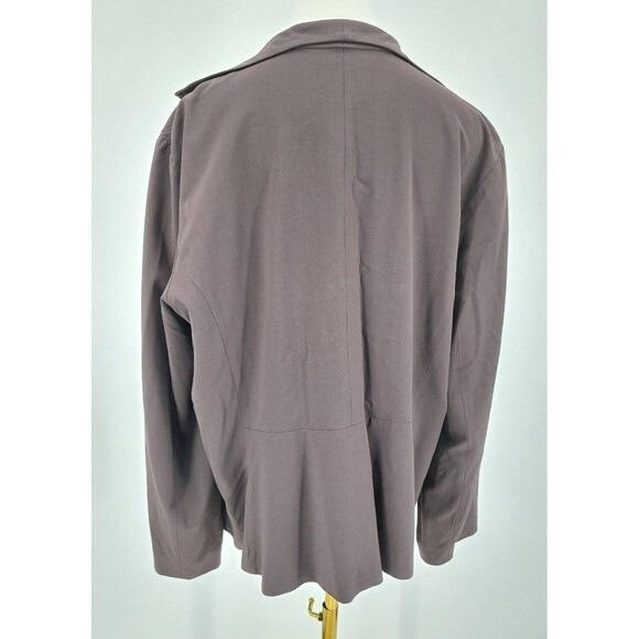 Eileen Fisher Blazer Jacket Women Open Front Pockets Black XL 1X - Picture 7 of 7